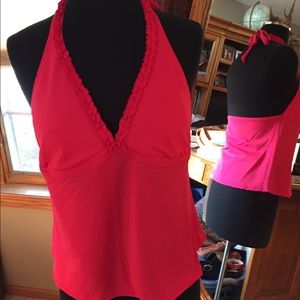 Hot pink swim top